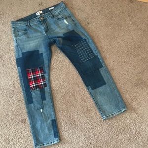 William Rast Patchwork tomboy fit